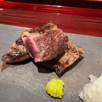 銀座 しのはら - 玉鋼で焼いた青首鴨