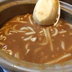 丸千葉 - シメのカレーうどん♪湯豆腐からの華麗な変身！