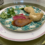 中国料理 旬輝 - カラスミと餅天ぷらのやつ