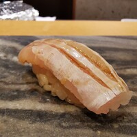 京橋 寿司 ひさ田 - 平目のえんがわ