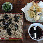 裾野庵 - 天ざるそば 1,100円