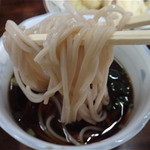 裾野庵 - 汁につけて