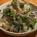 立呑 富士屋本店 - しらす鬼ろしやっこ (400円)