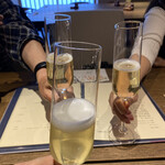 Soba Kappou Soba Fuji - シャンパンで乾杯