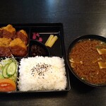 Tonkatsu Ichiban - 一口とんかつ(ヒレ)弁当　豚汁　※ご飯＆豚汁大盛り