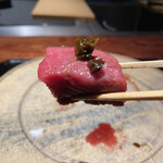 薪炭まだら - 次に行者ニンニクで濃厚な味わいを楽しむのだ