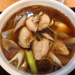 手打蕎麦 たじま - 牡蠣そば 1,450円(税込)。
      