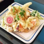 むさしの エン座 - 地野菜のかき揚げ 350円