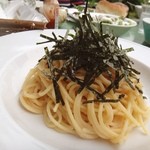 cafe KO-BA - たらこと刻みのりのパスタ。