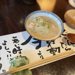 たでの葉 - むかごご飯自然薯かけ(親子丼)