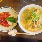 焼肉南大門 - ランチの白クッパセット