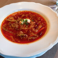 Russian Restaurant ROGOVSKI 銀座 - ウクライナ風ボルシチ