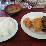 Kitsuchin San - ハンバーグ&チキンフライ