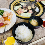 Yakiniku Hiro - 三色焼肉ランチセット