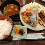 鳥光 - 手羽定食　1300円