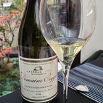 日本料理 TOBIUME - お酒①ドメイヌ・ソガ・ヴィーニュ・フランセーズ2014ムラサキ第六農場ミリュ&バ(白ワイン、小布施ワイナリー、長野)
      葡萄品種:ソーヴィニヨンブラン60%、アルバリーニョ23%、シャルドネ17%