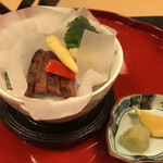 大正館 - 牛ステーキと野菜の蒸し物