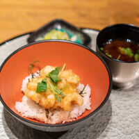天冨良 麻布よこ田 - 芝海老のかき揚げ丼