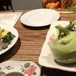 Bistro TATSU - 若松野菜と若松野菜のプレート。