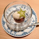 蓬左茶寮 - いちご羊羹とミルクアイス