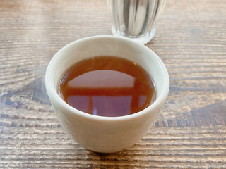 Kamogawa Kafe - 日替りお昼ごはん 税込820円の選べる中国茶のプーアル茶