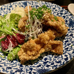 福寿堂 - 揚鶏の山椒醤油和え定食　¥900