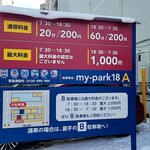 Chainizu Kotan Karinka - 利用した有料駐車場