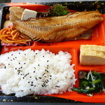 彩りごはん - '13, May ほっけの昆布醤油漬け焼き弁当　650円　ご飯は白米です
