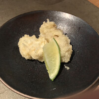 和酒和食の坂 - 生かき白子の天ぷら　いくらでも日本酒が飲める