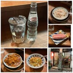 ぼんそわ - 酎ハイ¥400、ねぎハム¥200、きのこクリームシチュー¥250、納豆めかぶ¥200、ポークシチュー¥250