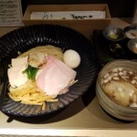 Tokyo Style Noodle ほたて日和 - 「特製」 帆立の昆布水つけ麺 黒　1,400円