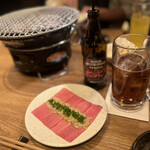 炭火焼肉ホルモン うしごろ 中目黒店 - タン刺しねぎ塩　550円