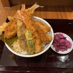 Nihombashi Tendon Kaneko Hannosuke - 海鮮上天丼 大盛り　1,300円+150円(税込)