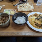 味処 太一 - カツ丼と半そばセット@1100円
