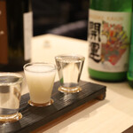 日本酒と串天 座へそ - 