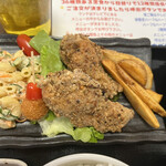 わ楽 - クリスマス限定　フライドチキンとマカロニサラダ