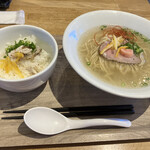 うみかぜ - 鯛だしラーメン鯛茶漬けセット（1,230円）