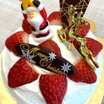 シュークレール - クリスマスケーキ白生クリーム４号