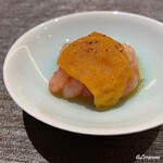 丸新 - 南蛮海老に濃厚な卵黄ソース