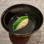 丸新 - 毛蟹真薯の椀物