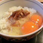 味処栄清丸 - 料理写真:“成島出”セットのたまごかけごはん
