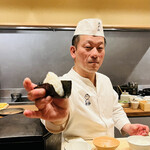 おが和 - ◎金山寺味噌入りのおにぎり。美味いよぉ〜❗️