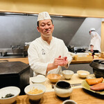 おが和 - ◎特別に大将におにぎりを握って貰う！