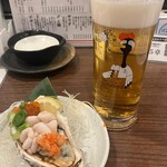 酒場スタンド ニューツルマツ - 生ビールと痛風スペシャル