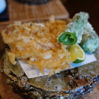 浅草 ひら山 - 白海老かき揚げ