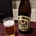 宵ノねこ - 瓶ビール_サッポロラガー