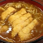 松月庵 - カツカレーそば850円