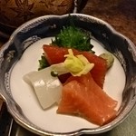 うなぎ屋　たむろ - ＋８００円で付いてくるお刺身