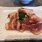 炭火焼肉と炉端 康 - ランチ単品追加の豚バラ¥280