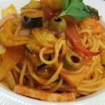 キッチン ブルー グローブ - 反対側から